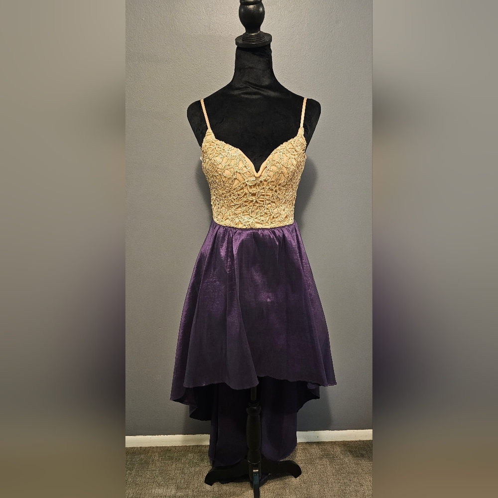 Ptom/Homecoming Gold and Purple Dress